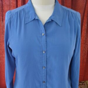 212 Collection Blue Button-down Shirt - XL